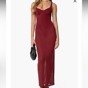 NWT Elegant Burgundy Maxi dress